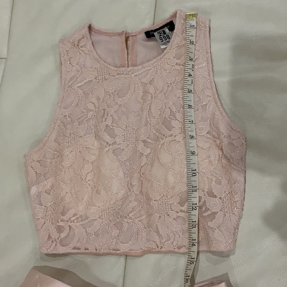 Junior Formal two piece dress Blush pink sz 1 - Picture 3 of 11